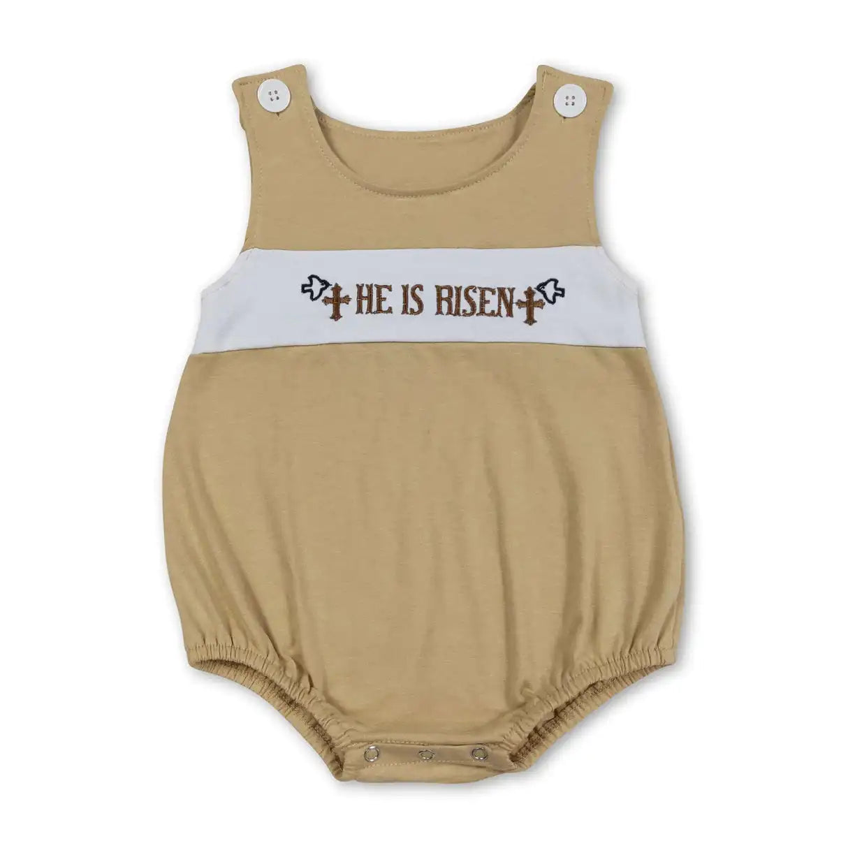 Sibling Baby Boys Sleeveless Rompers Cotton Polyester Fabric Easy Care