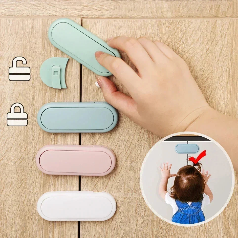 Latch Cabinet Locks Pack 5 Baby Anti Pinch Safety Locks