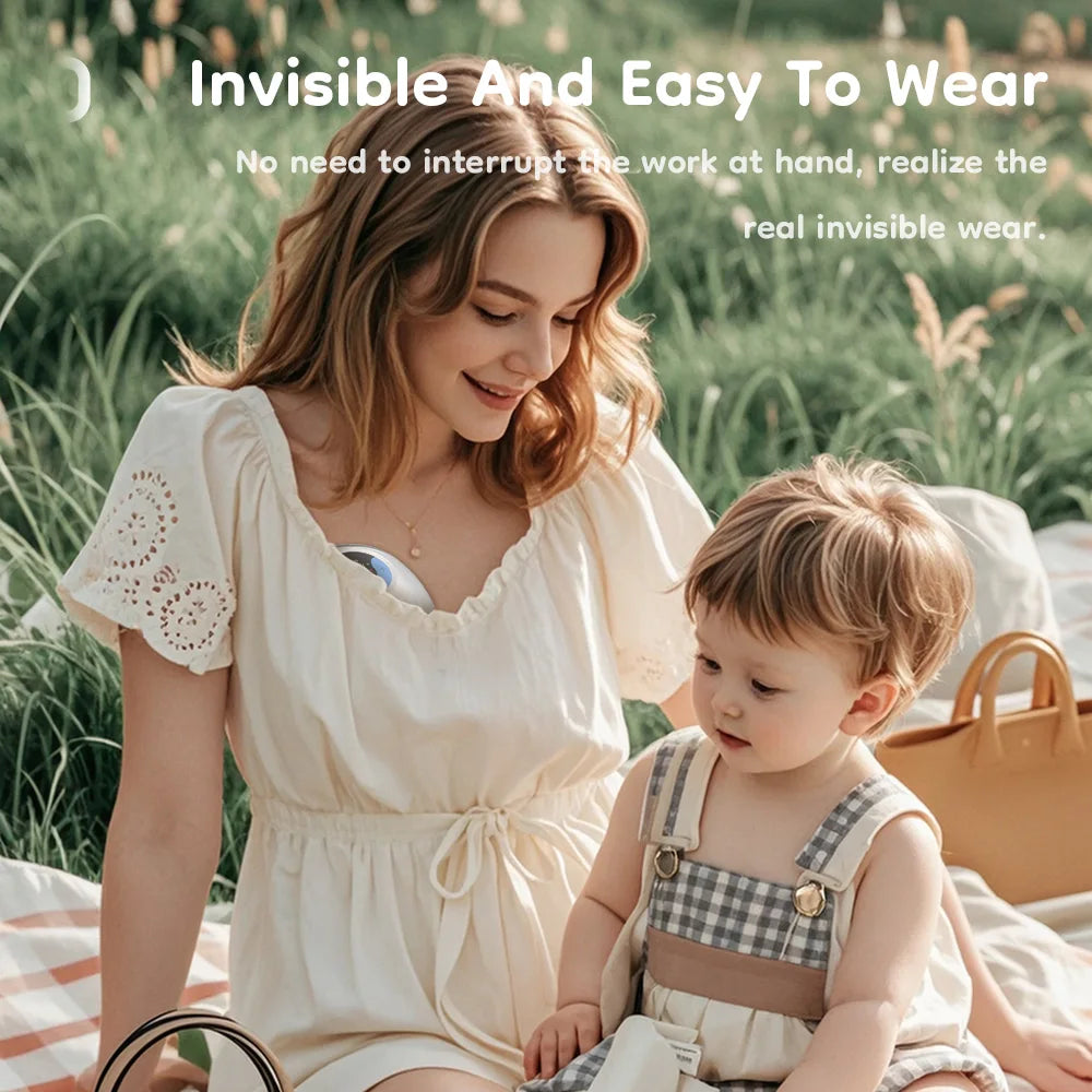 Wearable Breast Pump Hands Free Electric Breast Pumps Comfort Milk Collector Lightweight with LED Display 4 Modes & 36 Levels