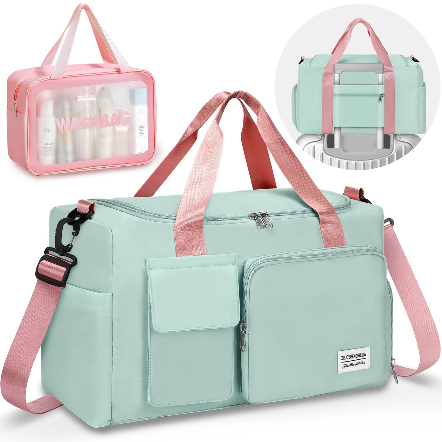 Fitness Travel Bag Waterproof Duffel With Dry And Wet Separation