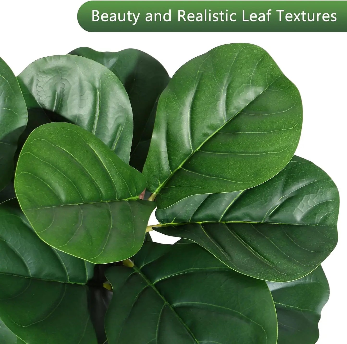 HiMISS Fiddle Leaf Fig Tree Artificial Indoor Home Decor Planter