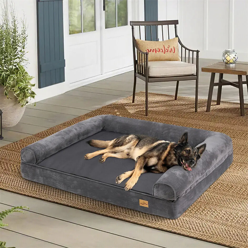 BINGOPAW Extra Large Orthopedic Dog Bed With Removable Cover