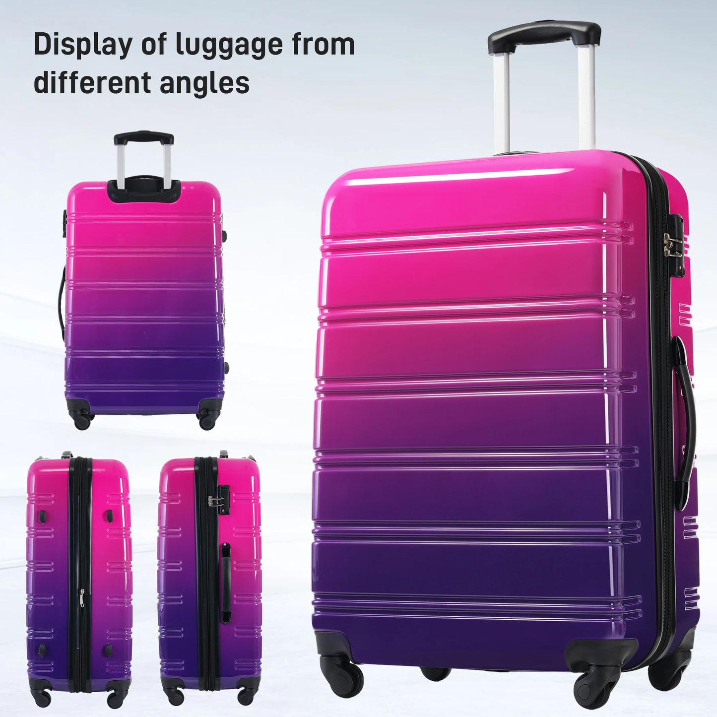 Hardshell Luggage Set 3-Piece Expandable Spinner with TSA Lock