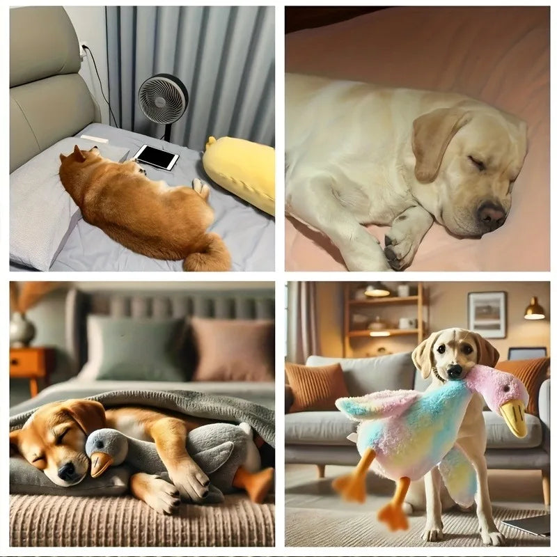 Soft Duck Plush Toy for Cats and Dogs Anxiety Relief