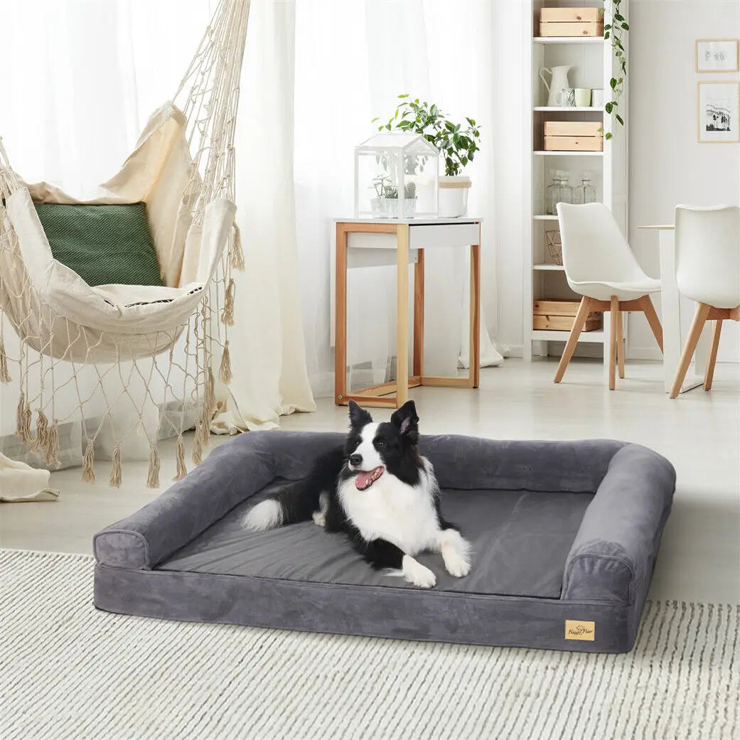 BINGOPAW Extra Large Orthopedic Dog Bed With Removable Cover