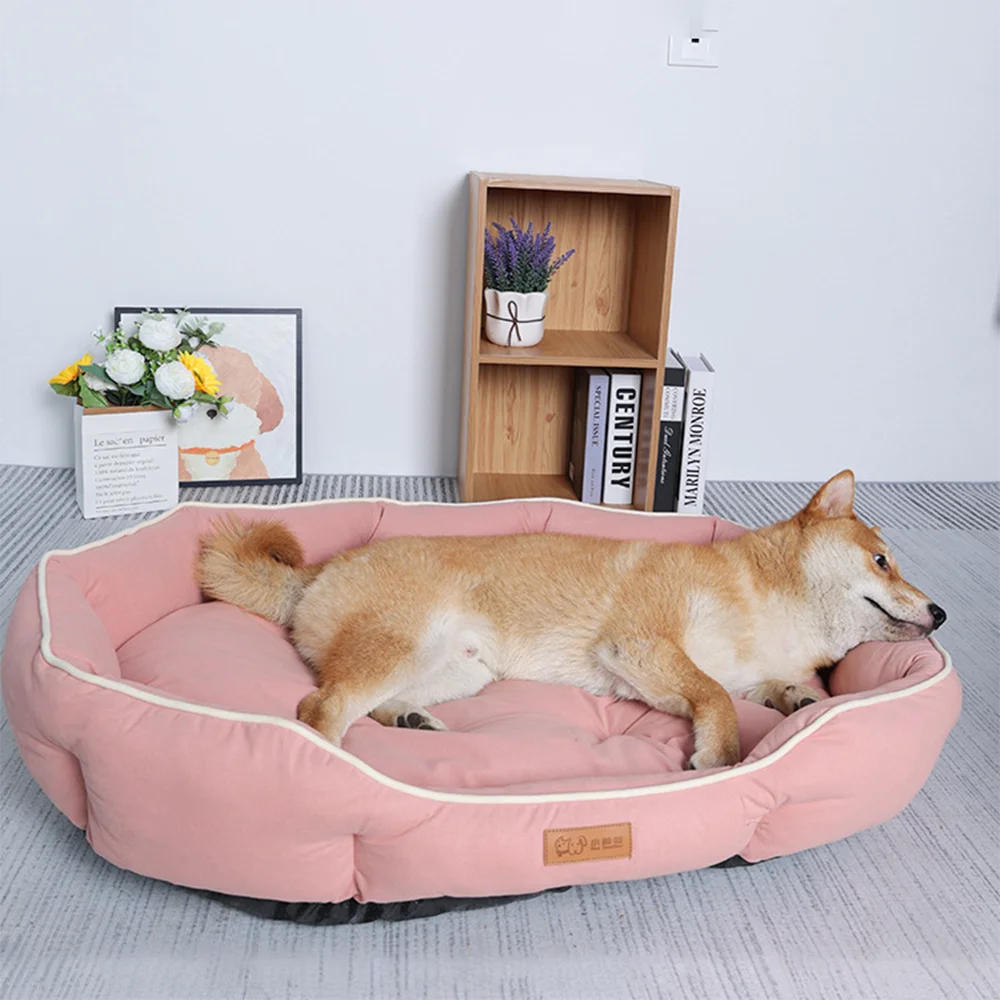 Corduroy Pet Sofa Bed For Dogs And Cats Cozy Winter Warm Cushion