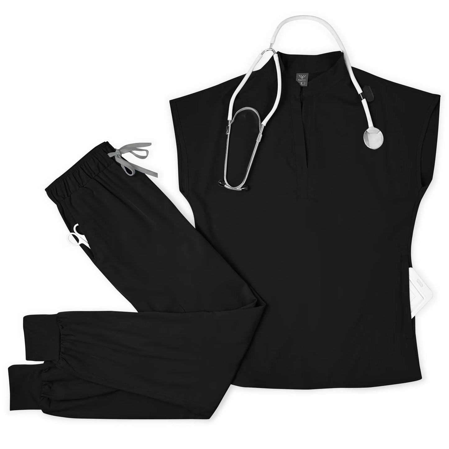 Medical Scrubs Set for Men Breathable Top and Pants