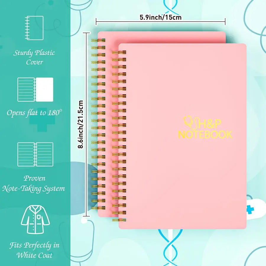 Medical History And Physical Notebook For Medical Professionals