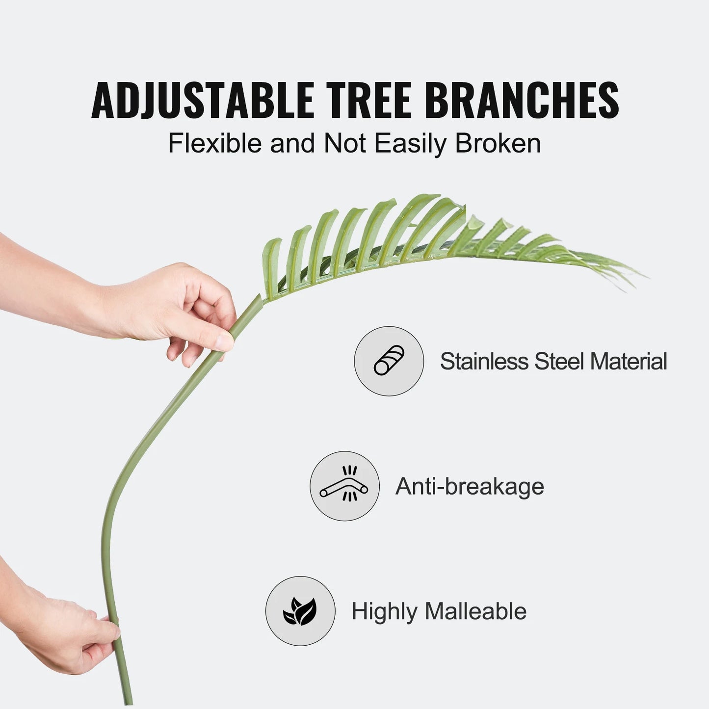 SucceBuy Artificial Palm Tree Faux Plant With Anti Tip Protection