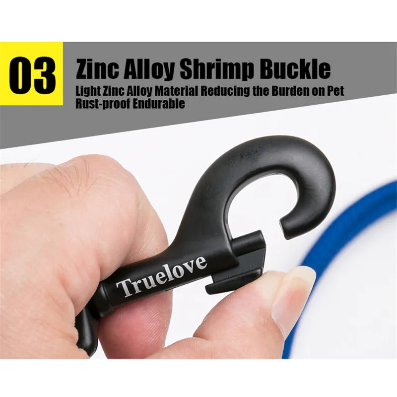 Truelove Reflective Padded Nylon Leash For Dogs And Cats