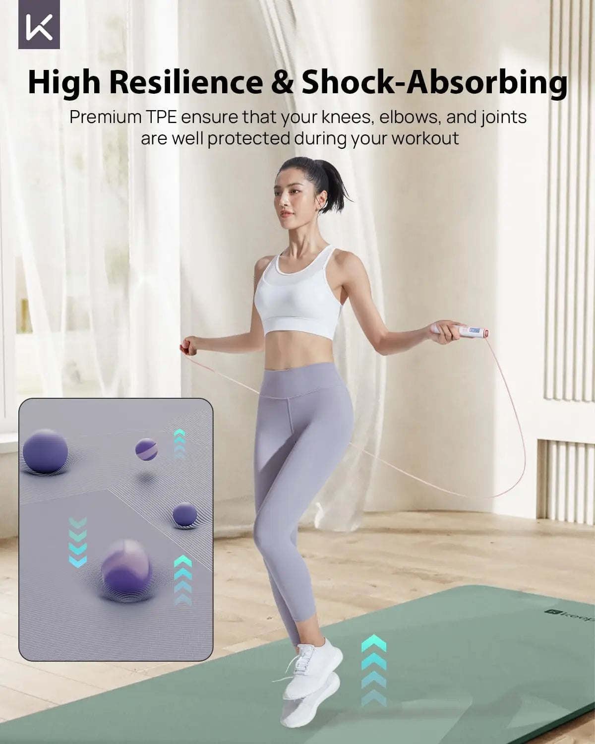 Non-Slip Eco-Friendly Yoga Mat For Pilates And Fitness