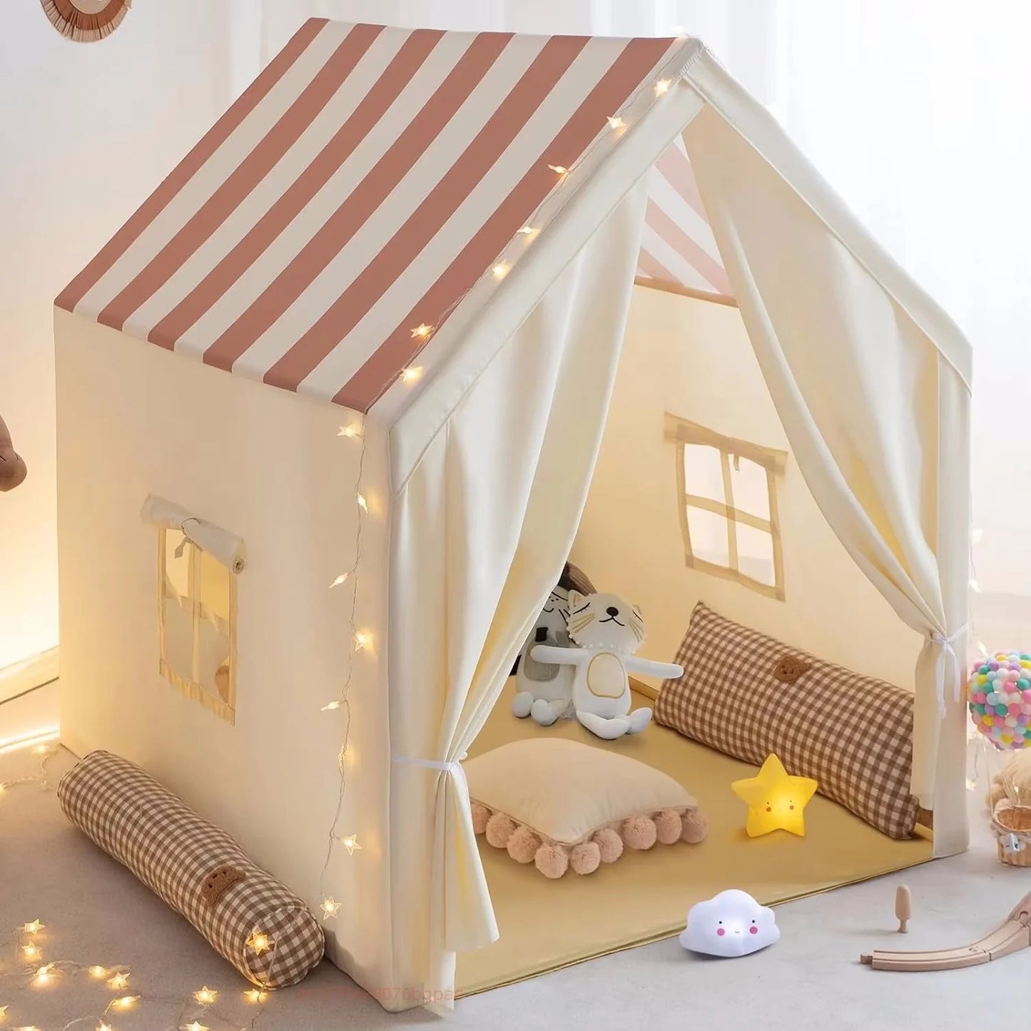 Kids Indoor Outdoor Play Tent For Toddlers Foldable Playhouse