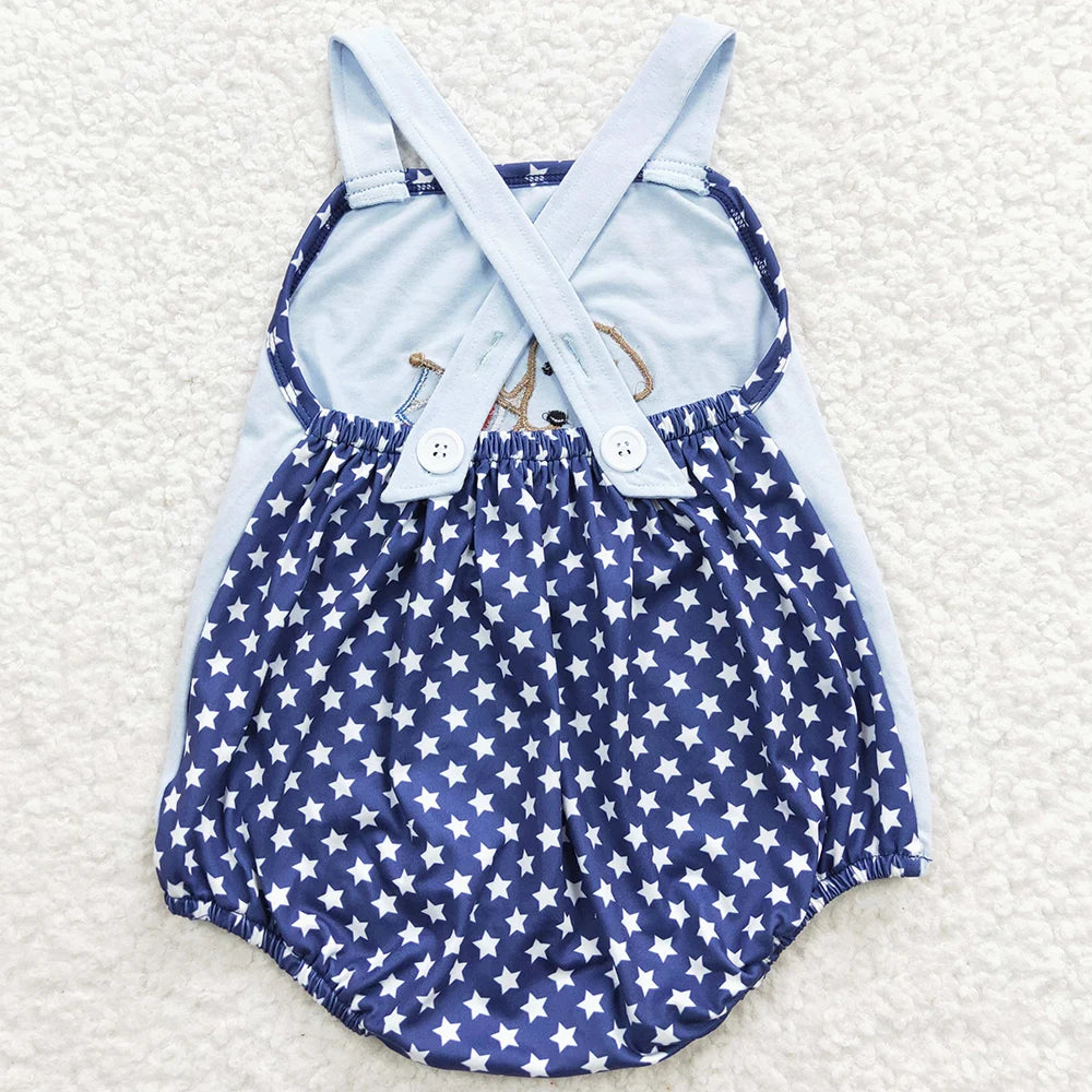 Baby Girls Rompers 4th of July Bodysuits for Toddlers