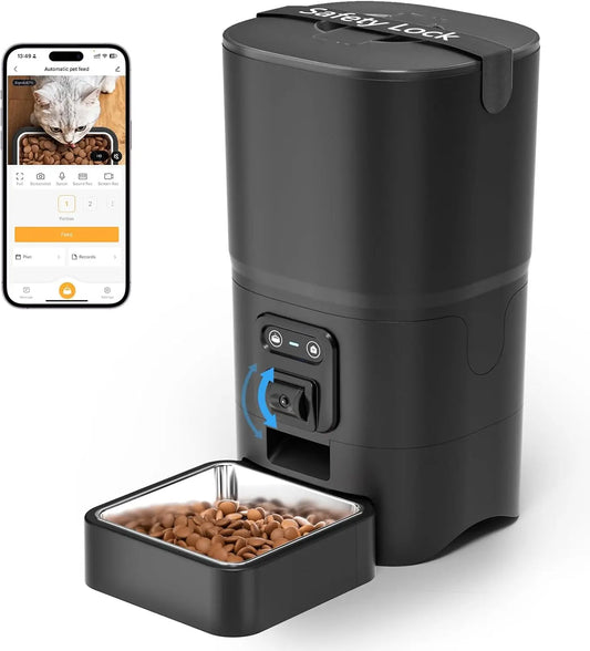 Automatic Cat Feeder With Camera And WiFi Two Way Audio