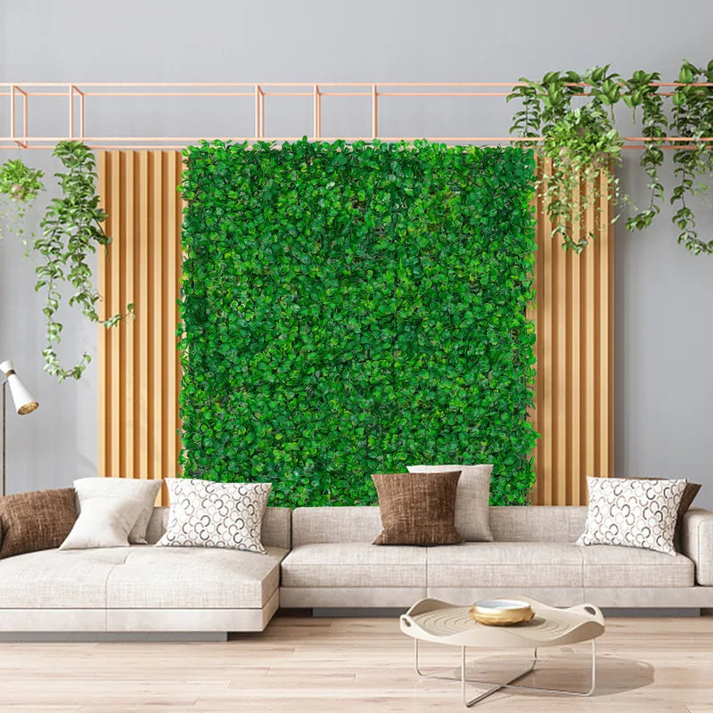 Artificial Hedge Panels 12 Pack For Wall Decor And Garden