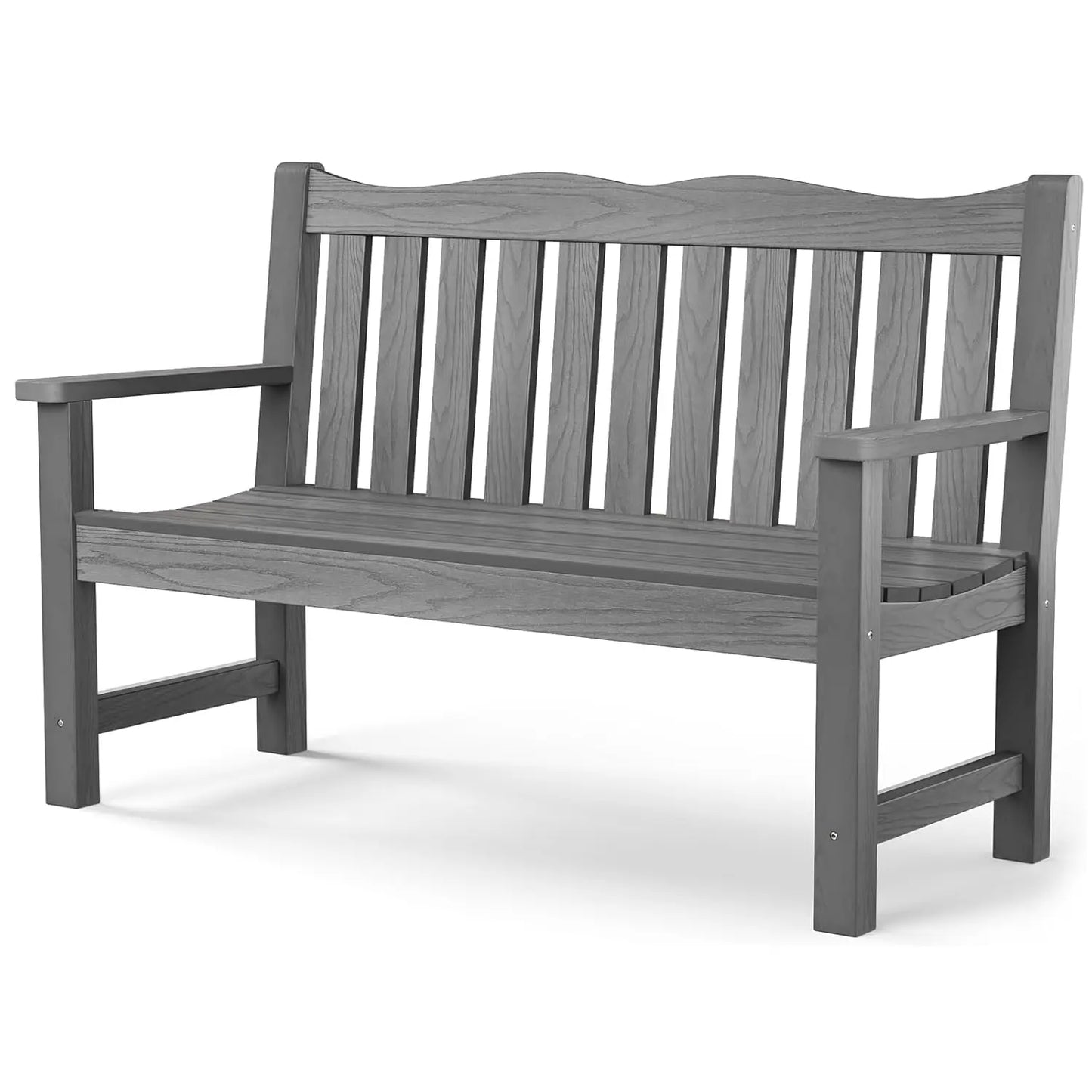Outdoor Two Person HIPS Patio Bench Waterproof All Weather