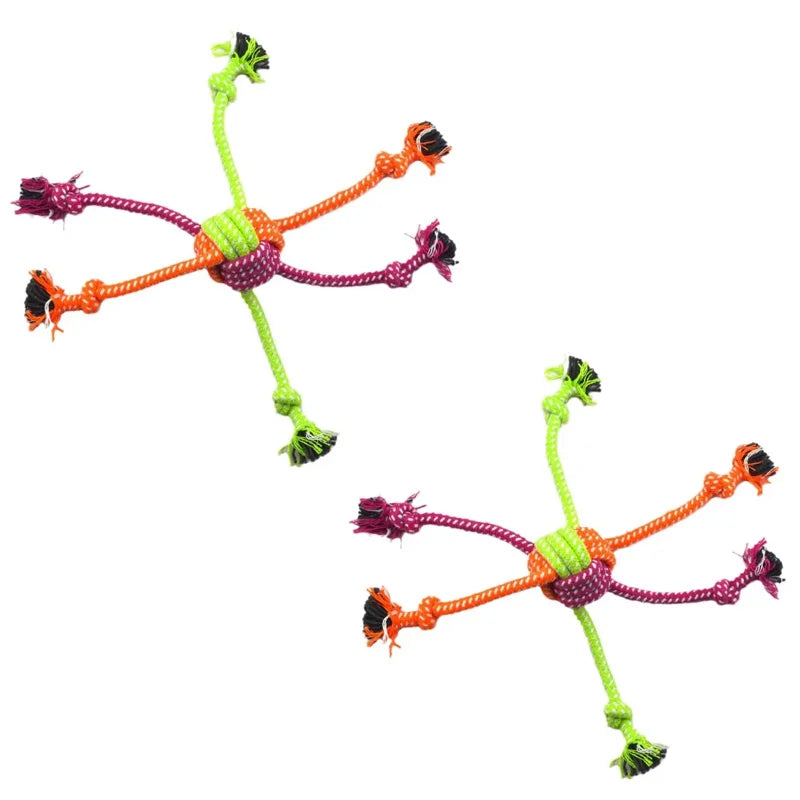 Durable Dog Rope Toy For Chewing And Training Bone Knot