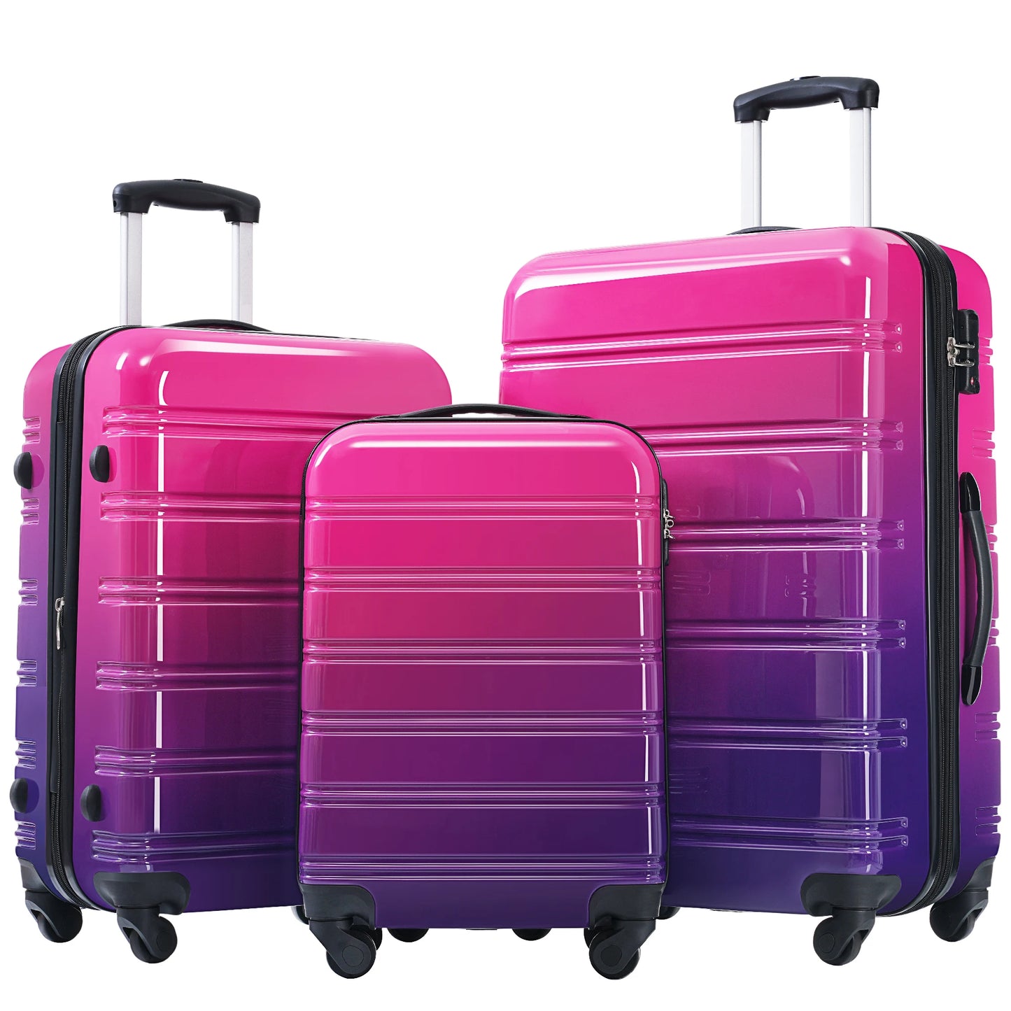 Hardshell Luggage Set 3-Piece Expandable Spinner with TSA Lock