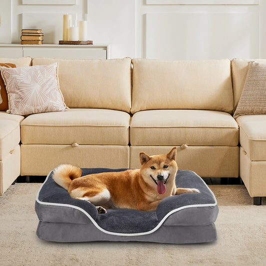 JHK Orthopedic Memory Foam Pet Bed For Dogs And Cats