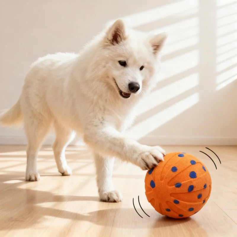 Booteely Dog Interactive Ball Toy Auto Vibrating Jumping Ball