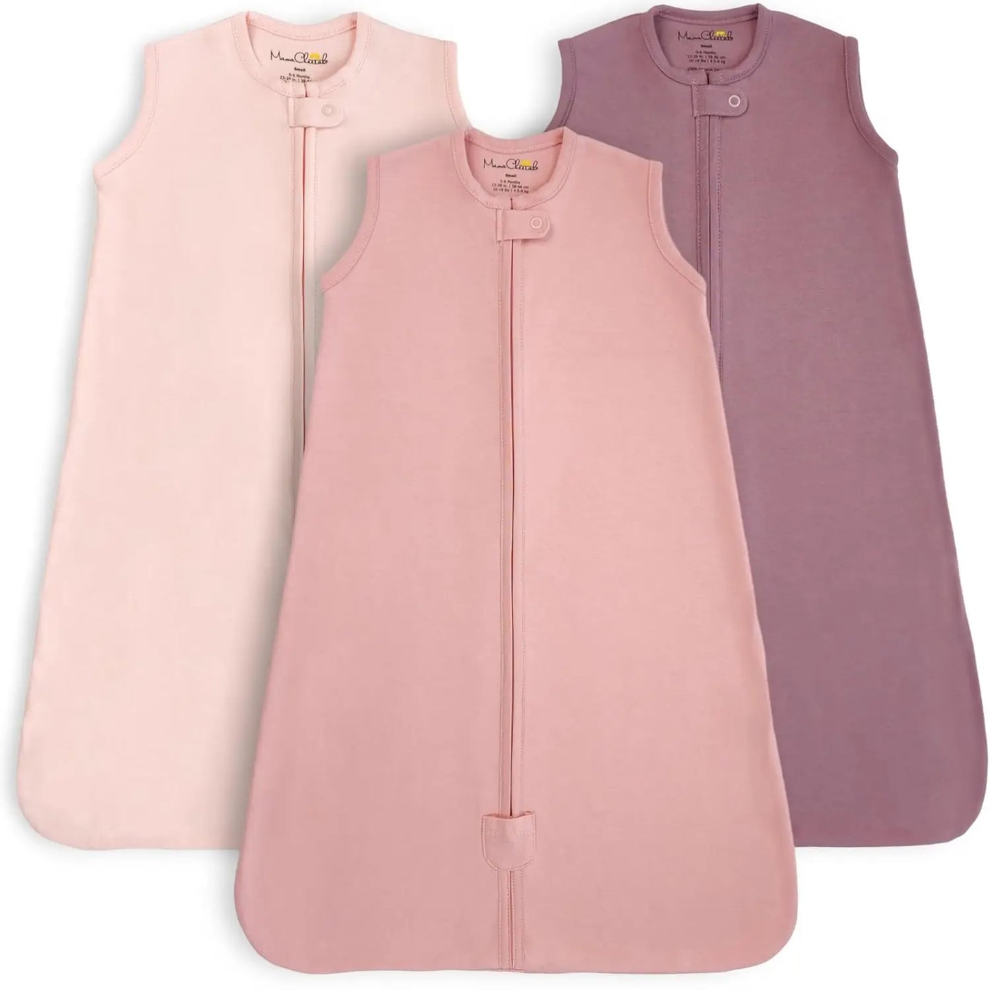Organic Cotton Baby Sleep Sack Wearable Blanket With Two-Way Zipper