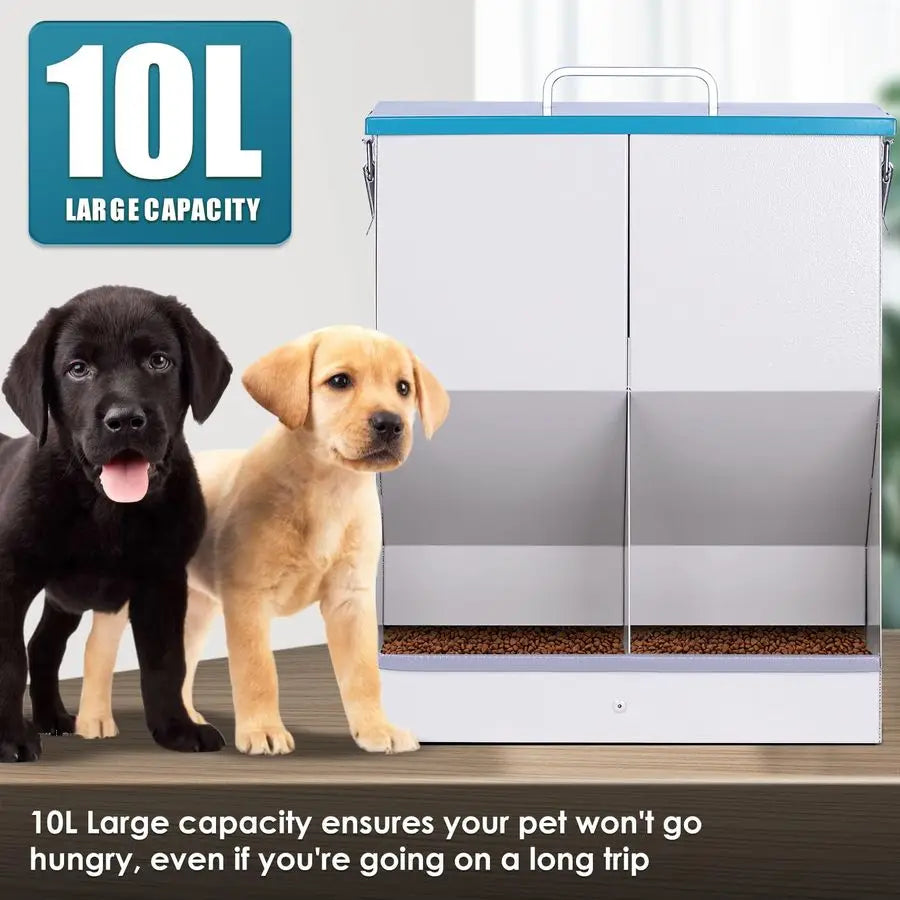 Automatic Cat Feeder With Large Capacity For Two Cats