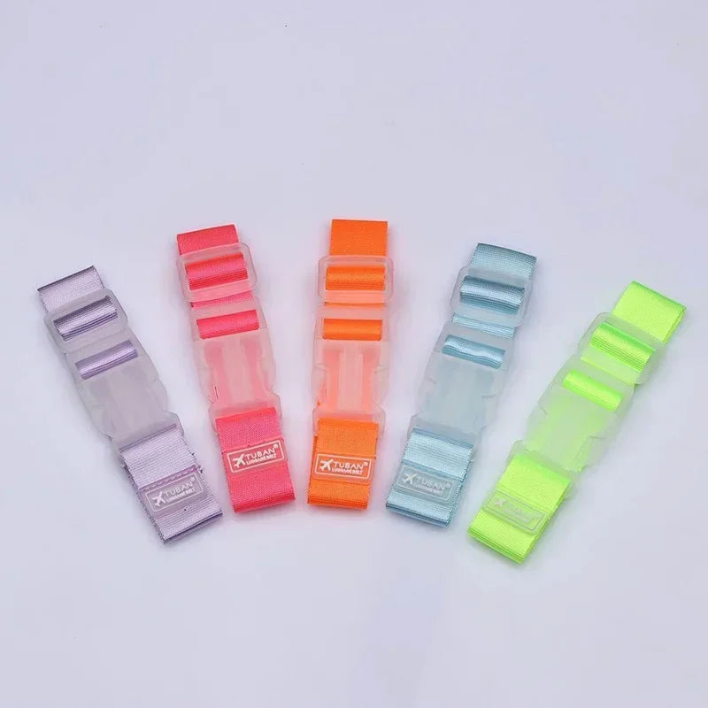 Adjustable Nylon Luggage Straps With Buckle Locks For Travel