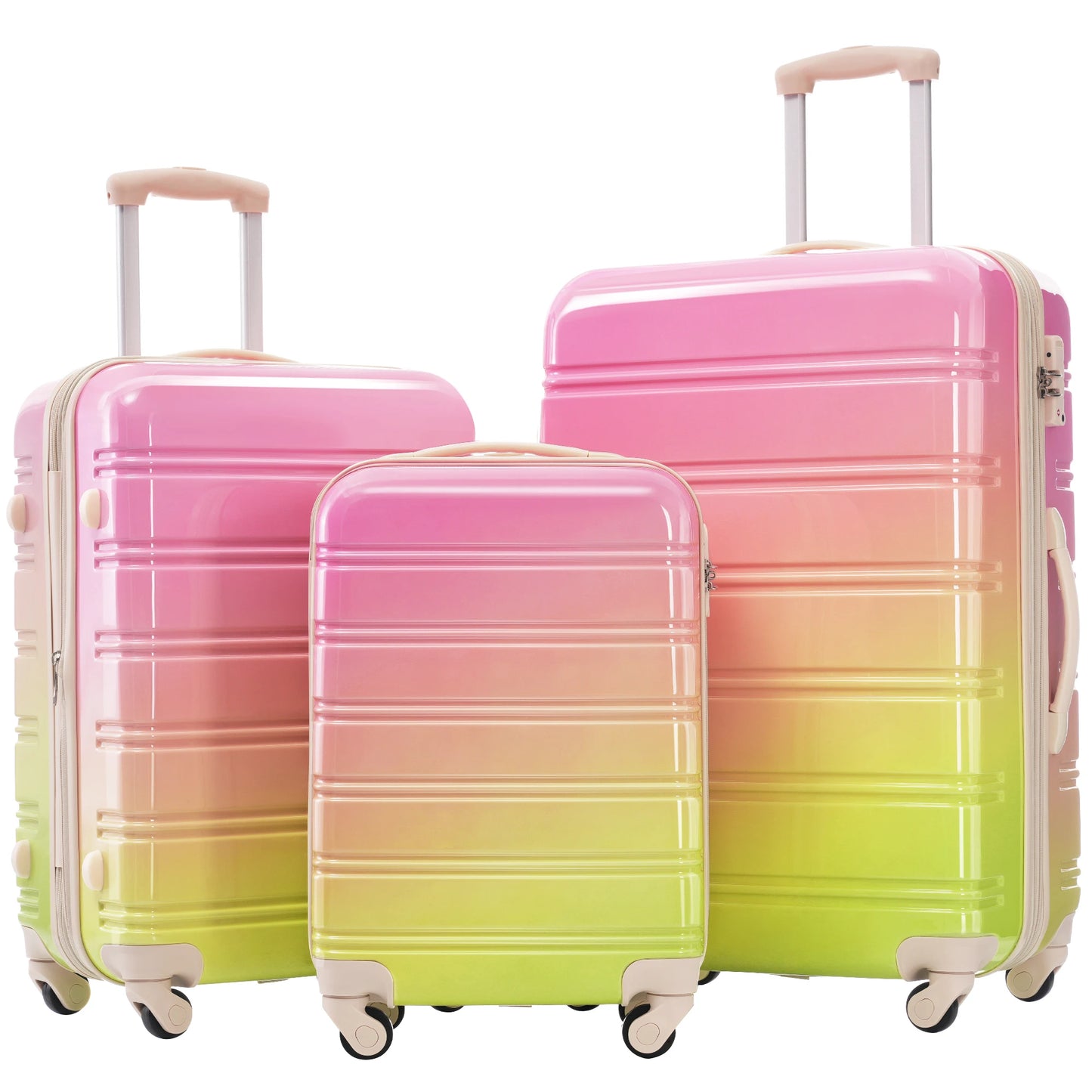 Hardshell Luggage Set 3-Piece Expandable Spinner with TSA Lock