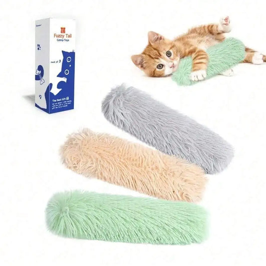 Catnip Plush Kicker Toys 3 Pack For Indoor Cats