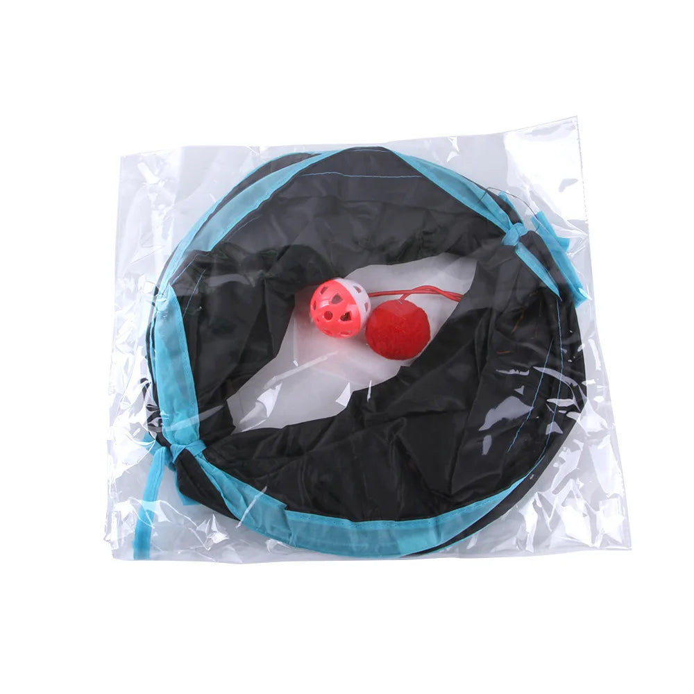 Foldable Cat Tunnel Play Tunnel Breathable Indoor Cat Toy