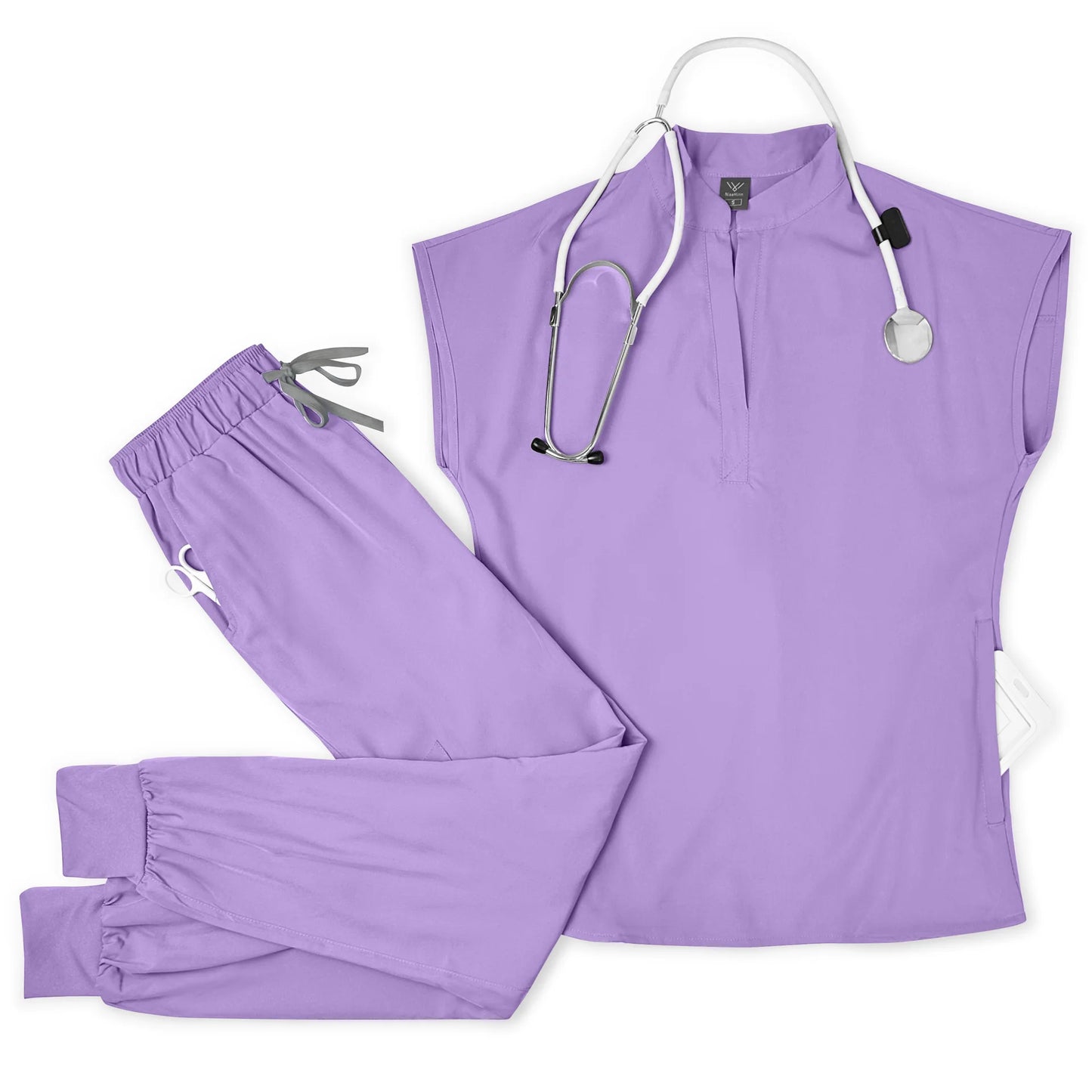 Medical Scrubs Set for Men Breathable Top and Pants