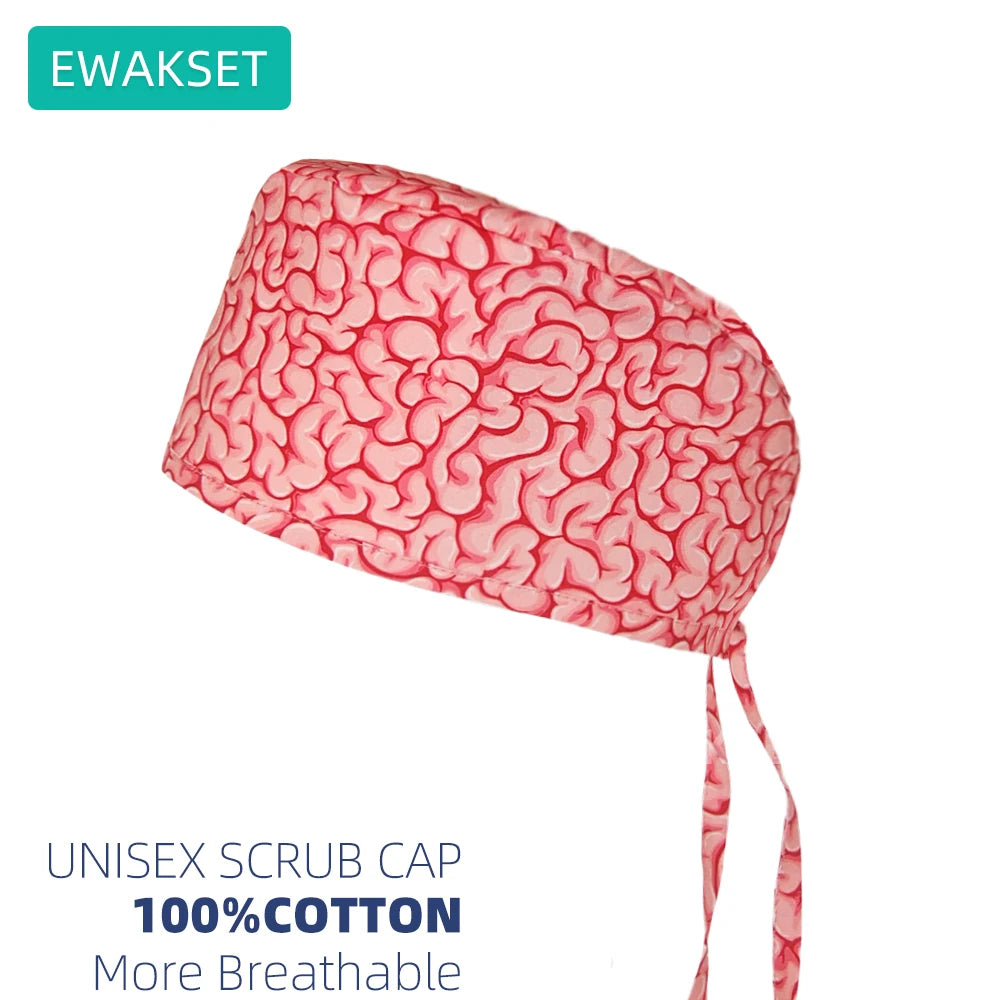 Woman man Hospital orthopedics Scrub Cap 100%cotton breathable operating surgical hat medical nurse doctor working surgeon caps
