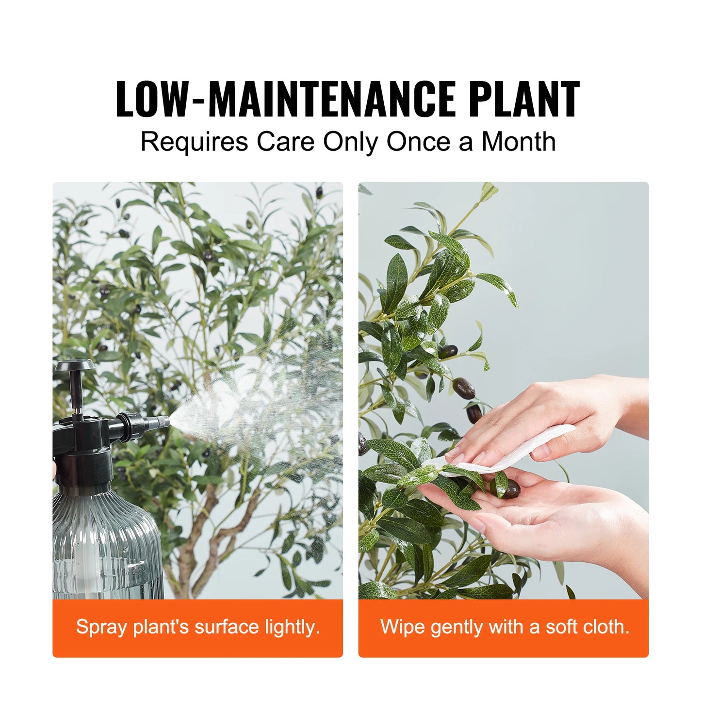 SucceBuy Artificial Olive Tree Faux Plant Anti Tip Support