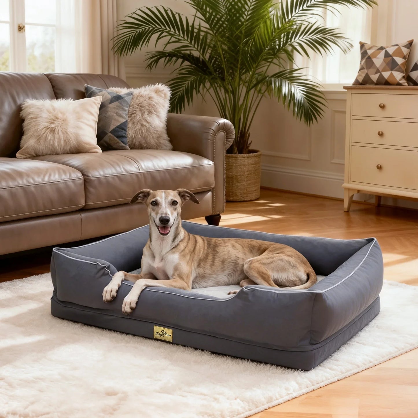 BINGOPAW Waterproof Orthopedic Dog Bed With Removable Cover
