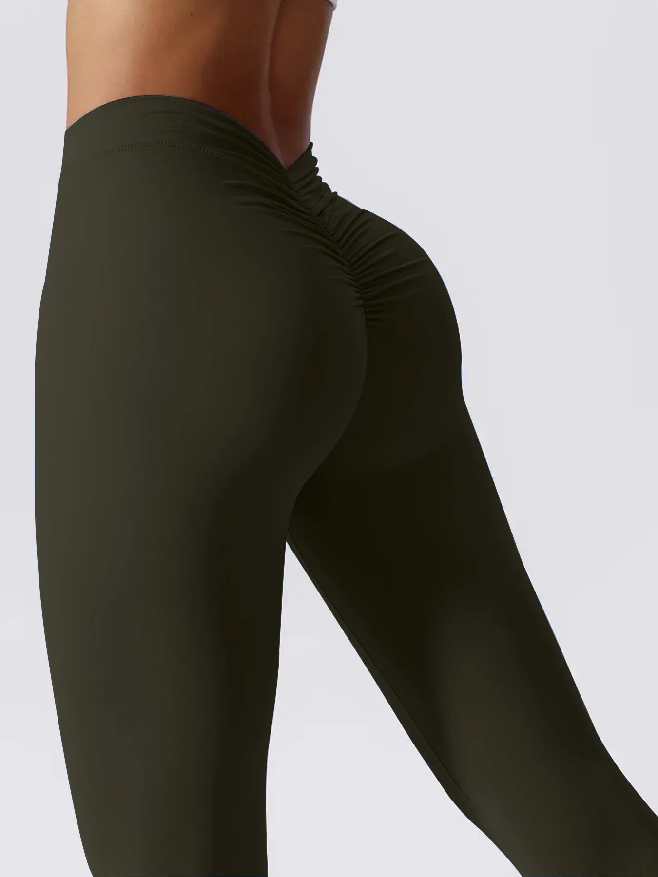 Women's High Waist Cross Over Yoga Leggings For Active Wear