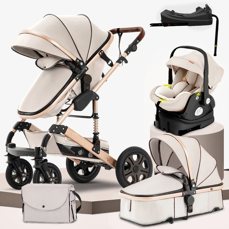 SteAnny 3-In-1 Baby Stroller Travel System With Isofix Base