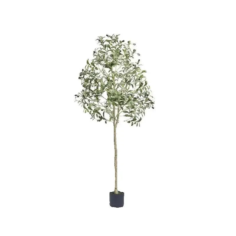 SucceBuy Artificial Olive Tree Faux Plant Anti Tip Support