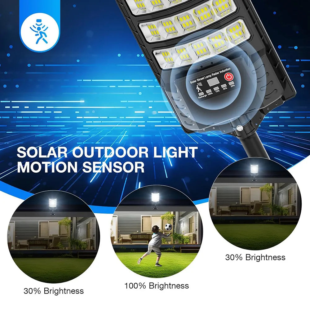 Solar Street Light Dusk to Dawn With Remote Control