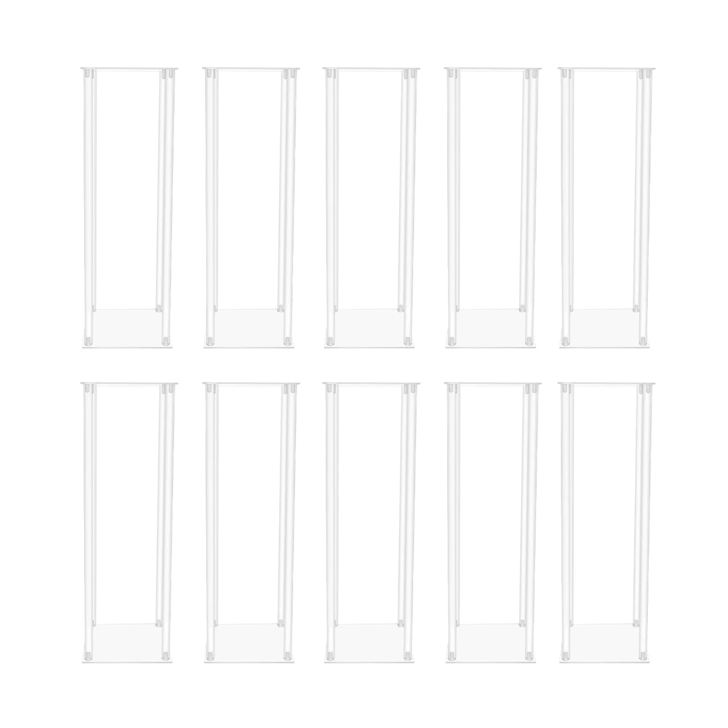 Acrylic Vase Wedding Centerpieces Set Geometric Clear Flower Stands