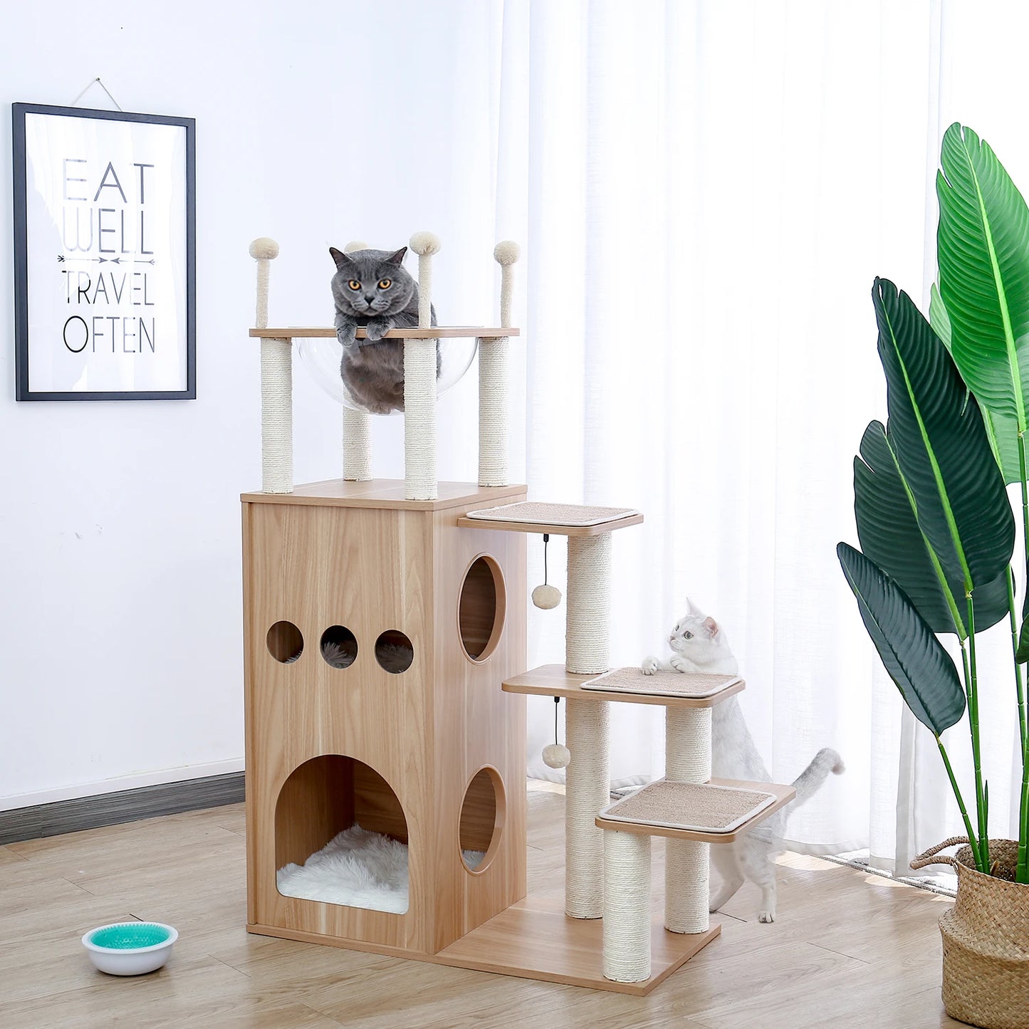 PAWZ Ro Multi Level Cat Tree With Scratching Posts Condo