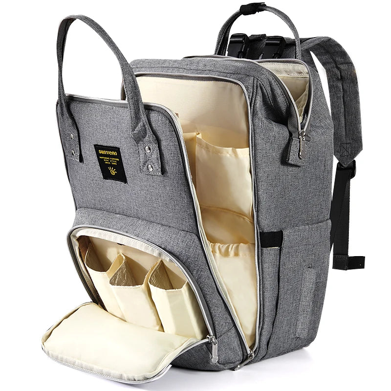 Sunveno Diaper Bag Backpack Multifunction Travel Maternity Baby Changing Bag