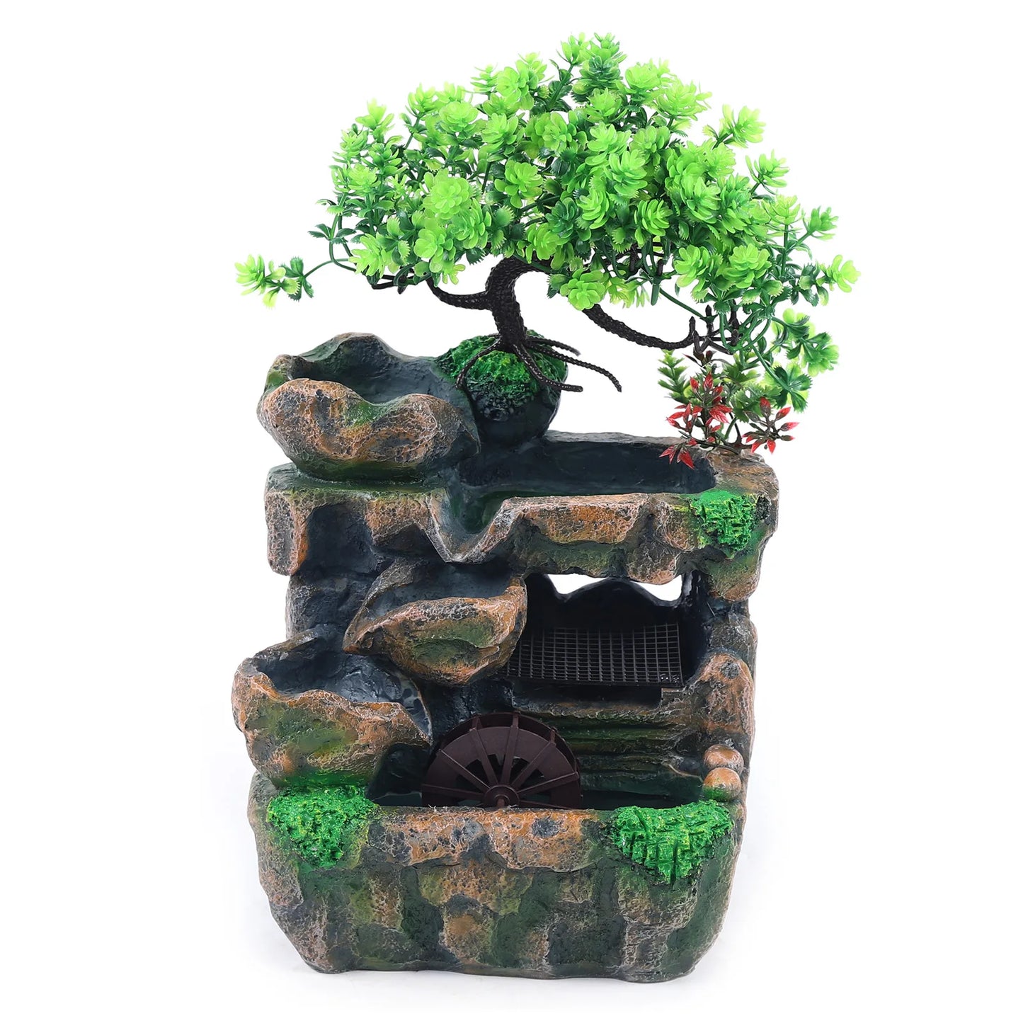 Indoor LED Water Fountain Color Changing Lights Desktop Zen Decor