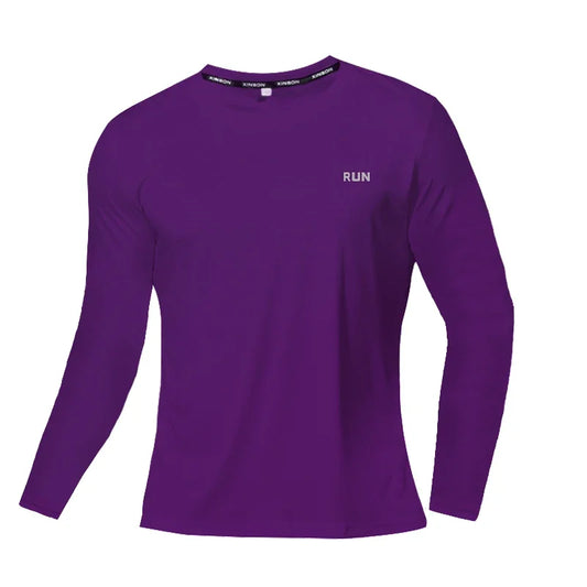 Ice Silk Long Sleeve T-Shirt Men's Quick Dry Sun-Protection