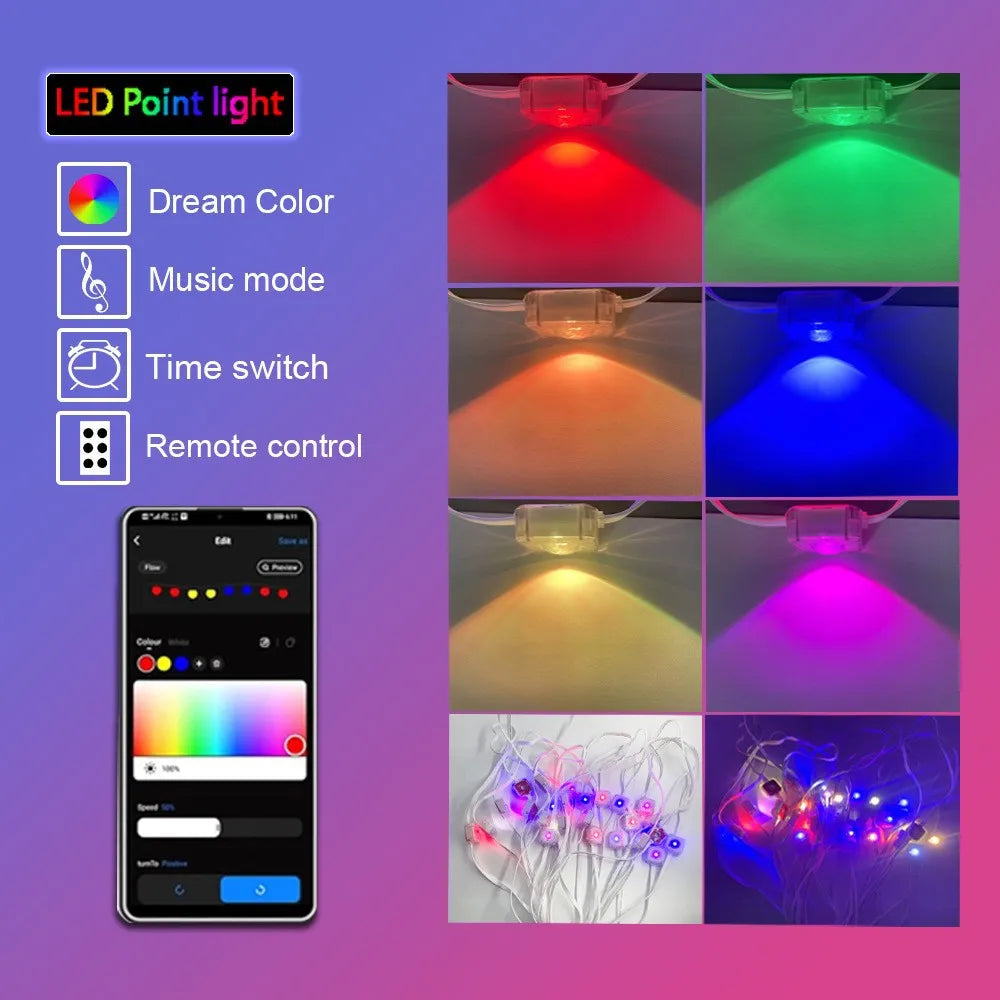 MIMIRGB Outdoor LED Eaves Lights With App Control Decor