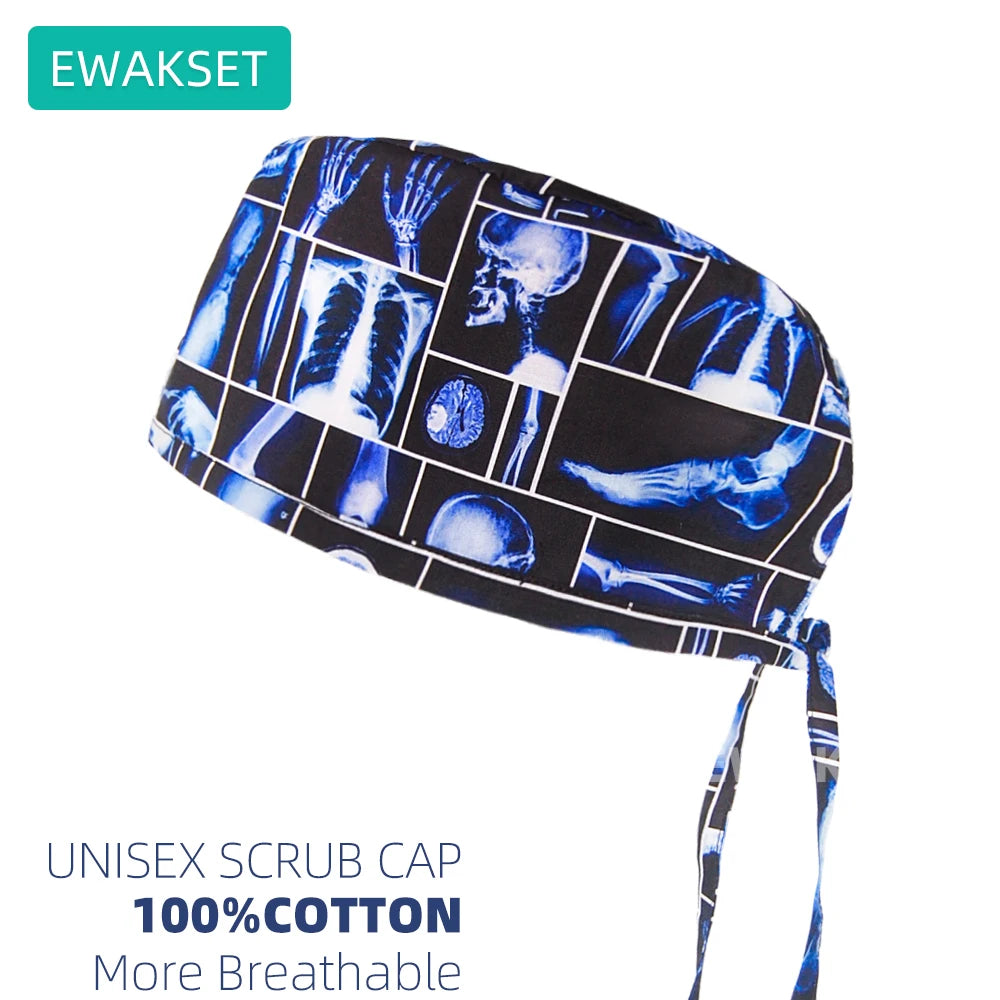 Woman man Hospital orthopedics Scrub Cap 100%cotton breathable operating surgical hat medical nurse doctor working surgeon caps