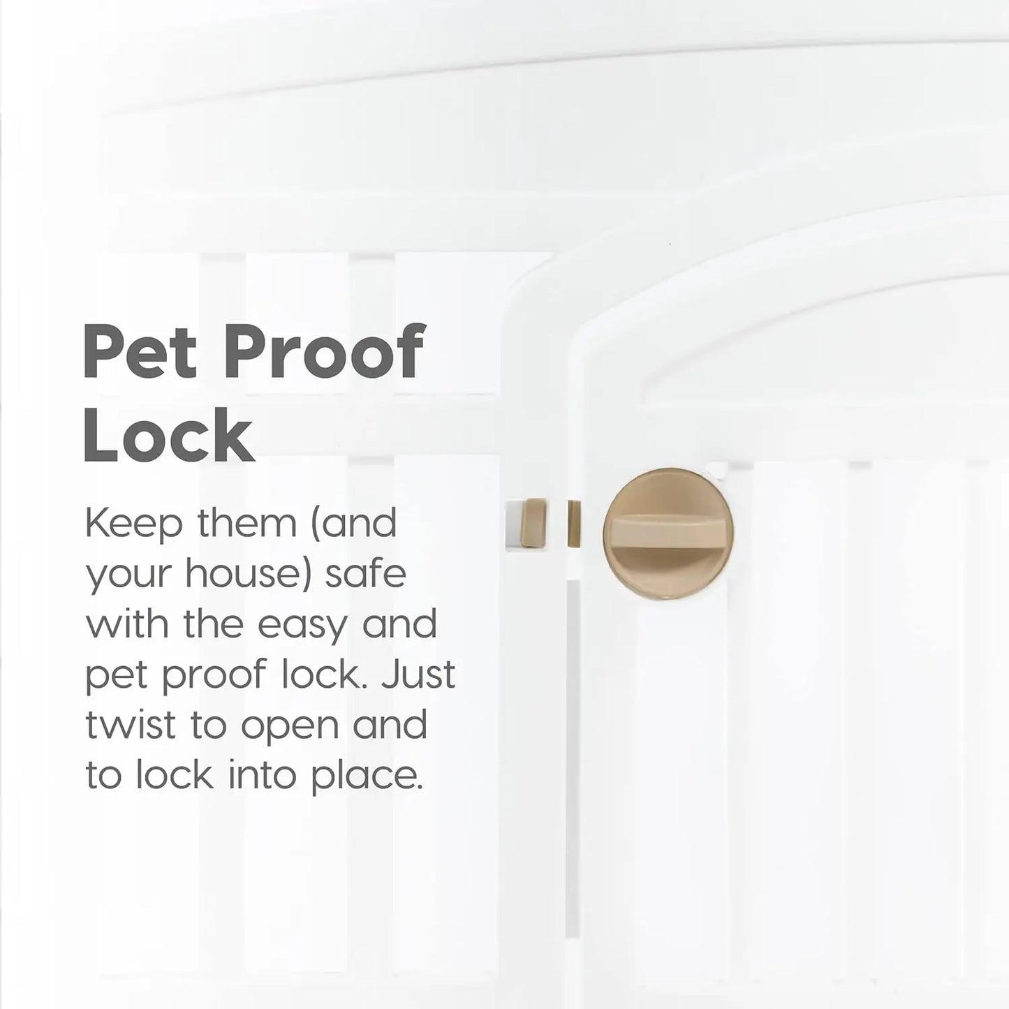 Indoor 4 Panel Dog Playpen With Door For Small Dogs