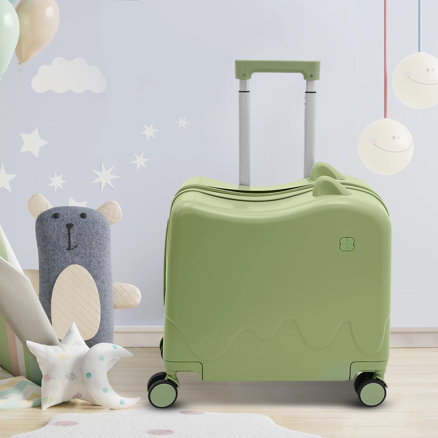 Kids Sit And Ride Luggage Case For Travel Durable ABS