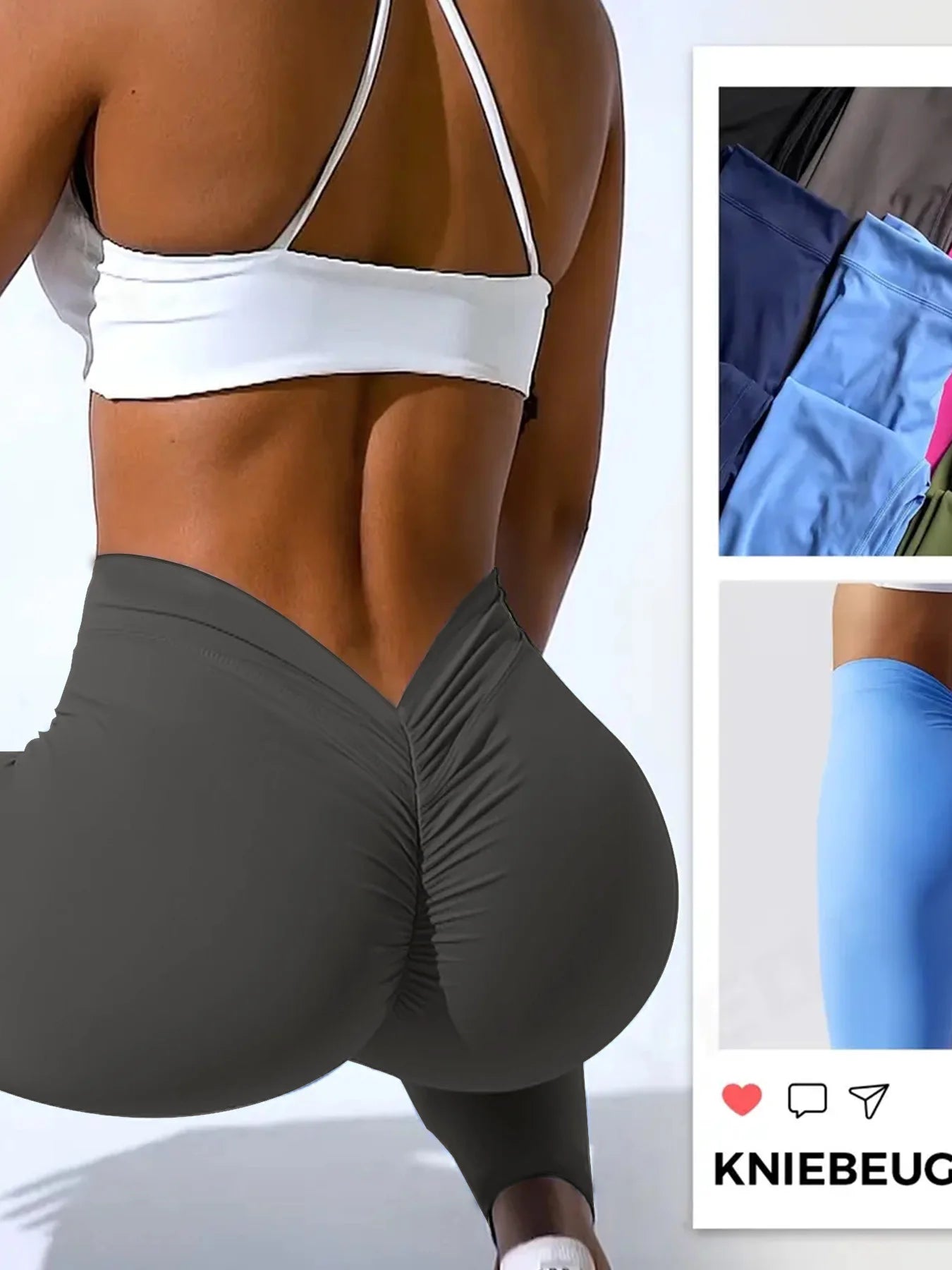 Women's High Waist Cross Over Yoga Leggings For Active Wear