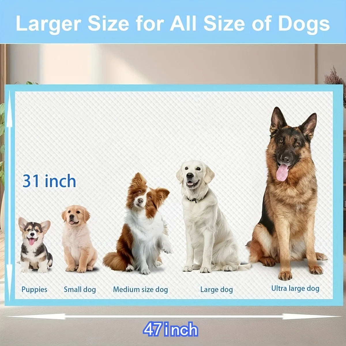 Leak-Proof Six-Layer Ultra Absorbent Puppy Training Pads