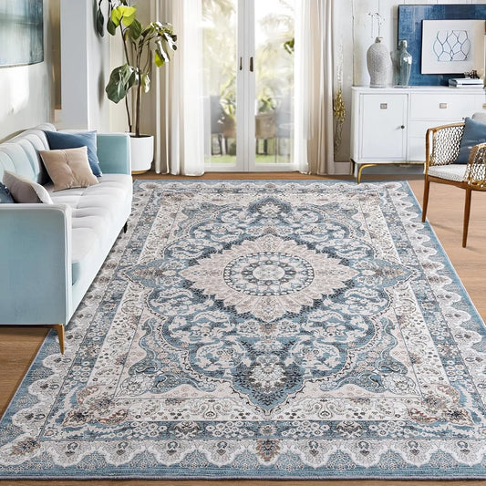 Living Room Carpet Machine Washable Soft Non-slip Floor Mat Bohemian Style Printed Pattern Rug Large Area Home Decor Mats Ковер